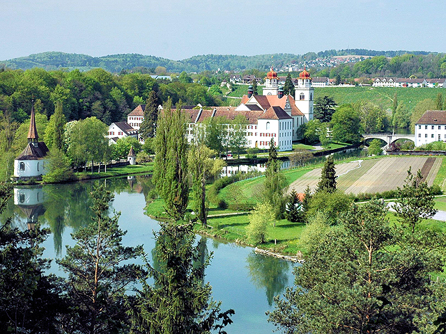 Blick auf Kloster Rheinau 